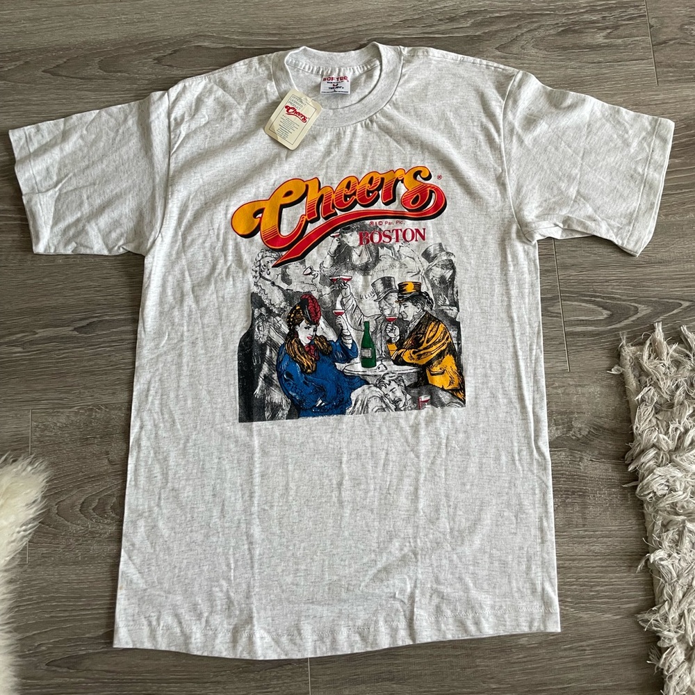NWT 90s Vintage Cheers Boston Bar T Shirt - Size L